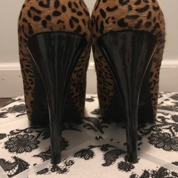 Express leopard print platform heels - Picture 4 of 4